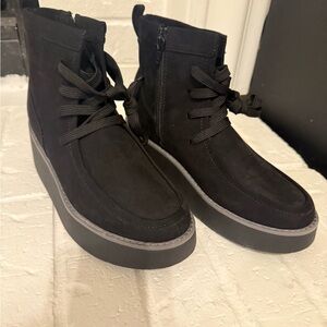 Sonoma Black High-Top Women’s Wedge Ankle Boots